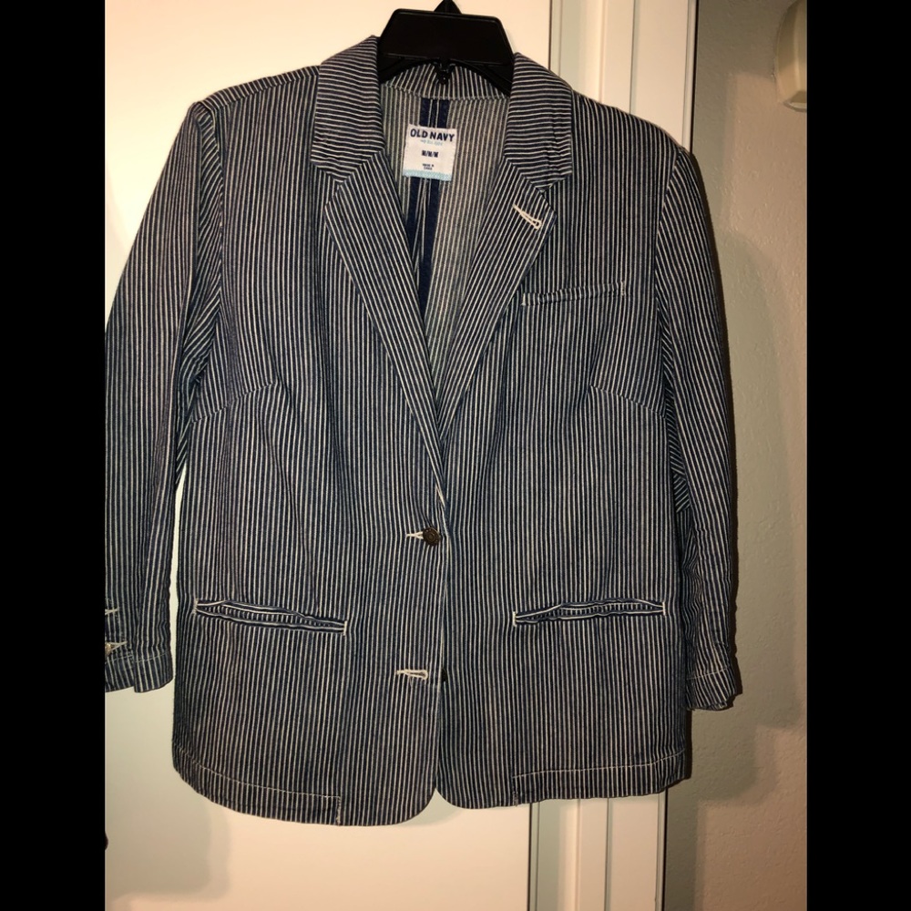 Stripe Jean Denim Jacket